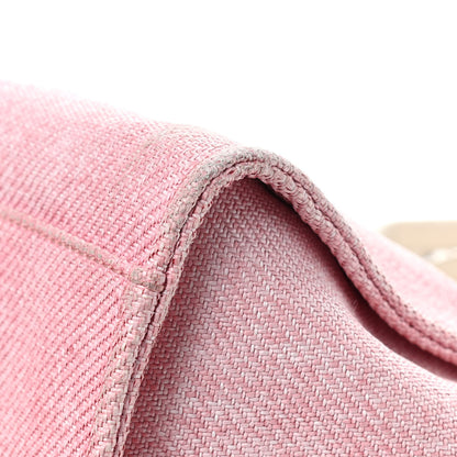Chanel Canvas Medium Deauville Tote Pink 7 of 14