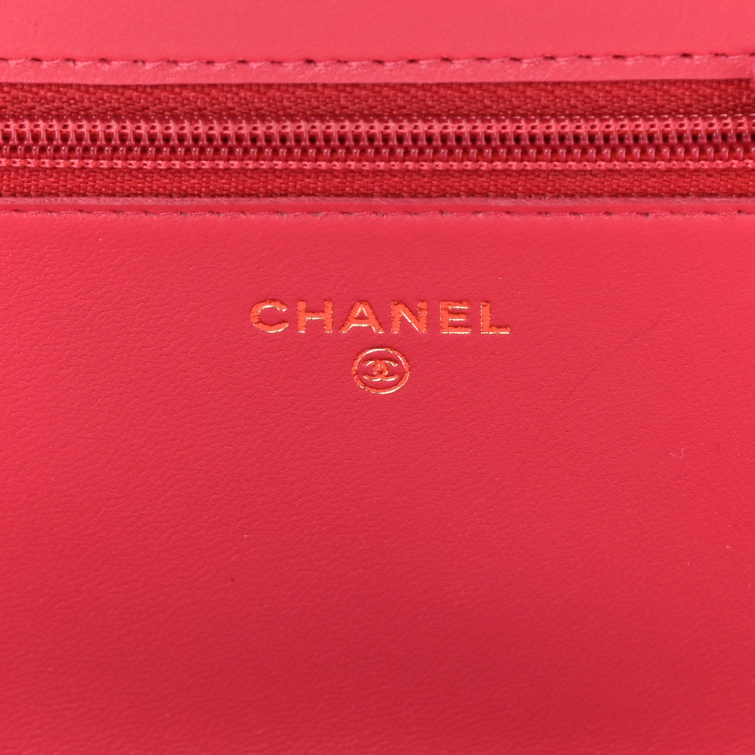 Chanel Lambskin Quilted Boy Wallet On Chain WOC Fuchsia 4 of 12