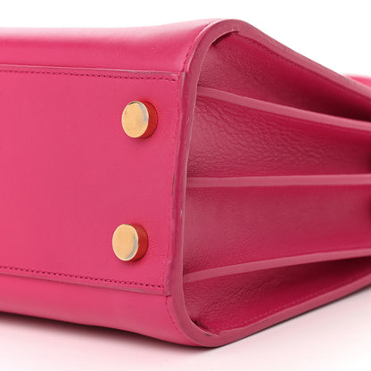 Saint Laurent Calfskin Nano Sac De Jour Lipstick Fuchsia 9 of 10