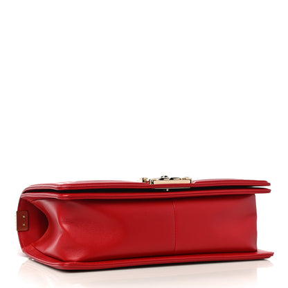 Chanel Lambskin Quilted Medium Boy Flap Red 4 of 13