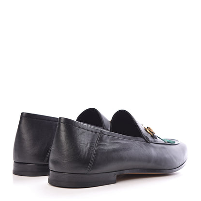 Gucci Lambskin Wolf Embroidered Mens Brixton Horsebit Loafers 12 Black 4 of 8