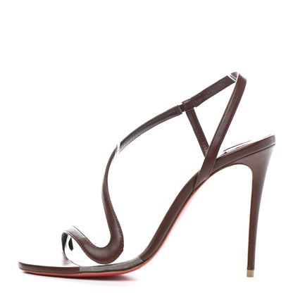 Christian Louboutin Nappa Rosalie 100 Sandals 37 Dark Beige 1 of 7