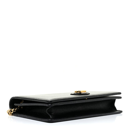 Gucci Azalea Calfskin Marina Chain Wallet Black 4 of 16