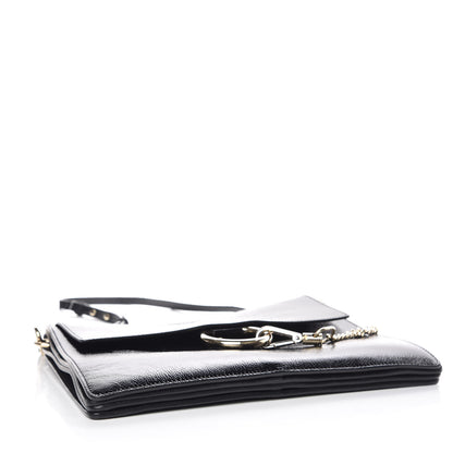 Chloe Patent Medium Faye Shoulder Bag Black 4 of 11