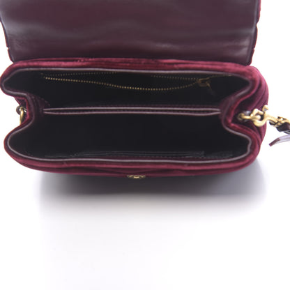Saint Laurent Velvet Y Quilted Monogram Toy Loulou Crossbody Bag French Burgundy 5 of 10