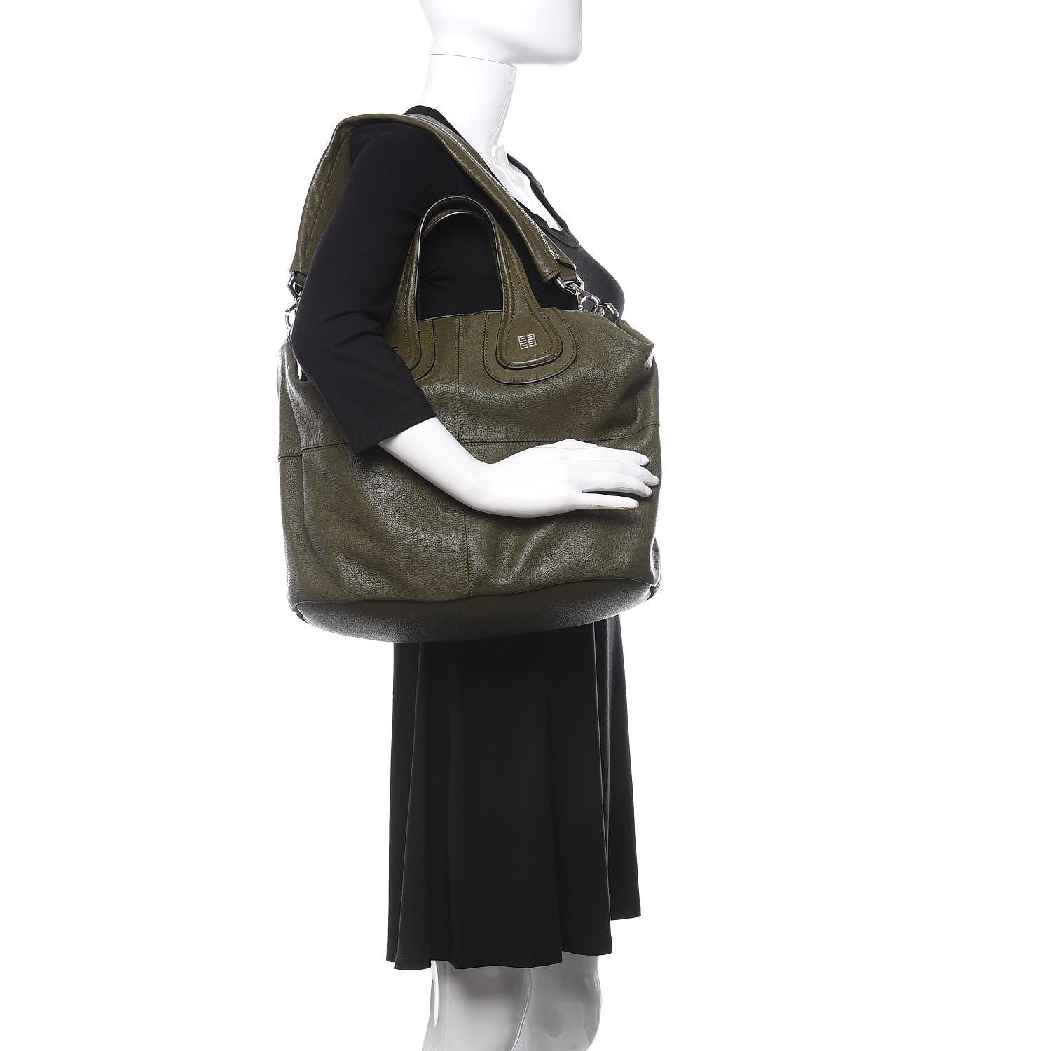 Givenchy Sugar Goatskin Medium Nightingale Almond Green 2 of 10