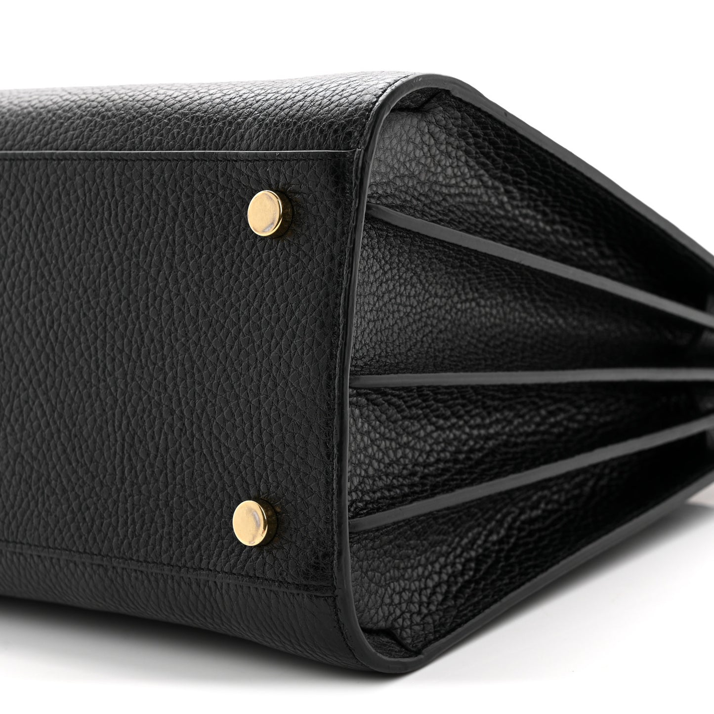 Grained Calfskin Small Sac De Jour Black
