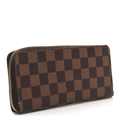 Louis Vuitton Damier Ebene Clemence Wallet Rose Ballerine 3 of 7