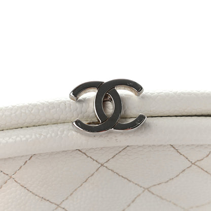 Chanel Caviar Quilted Timeless Clutch White 10 of 16