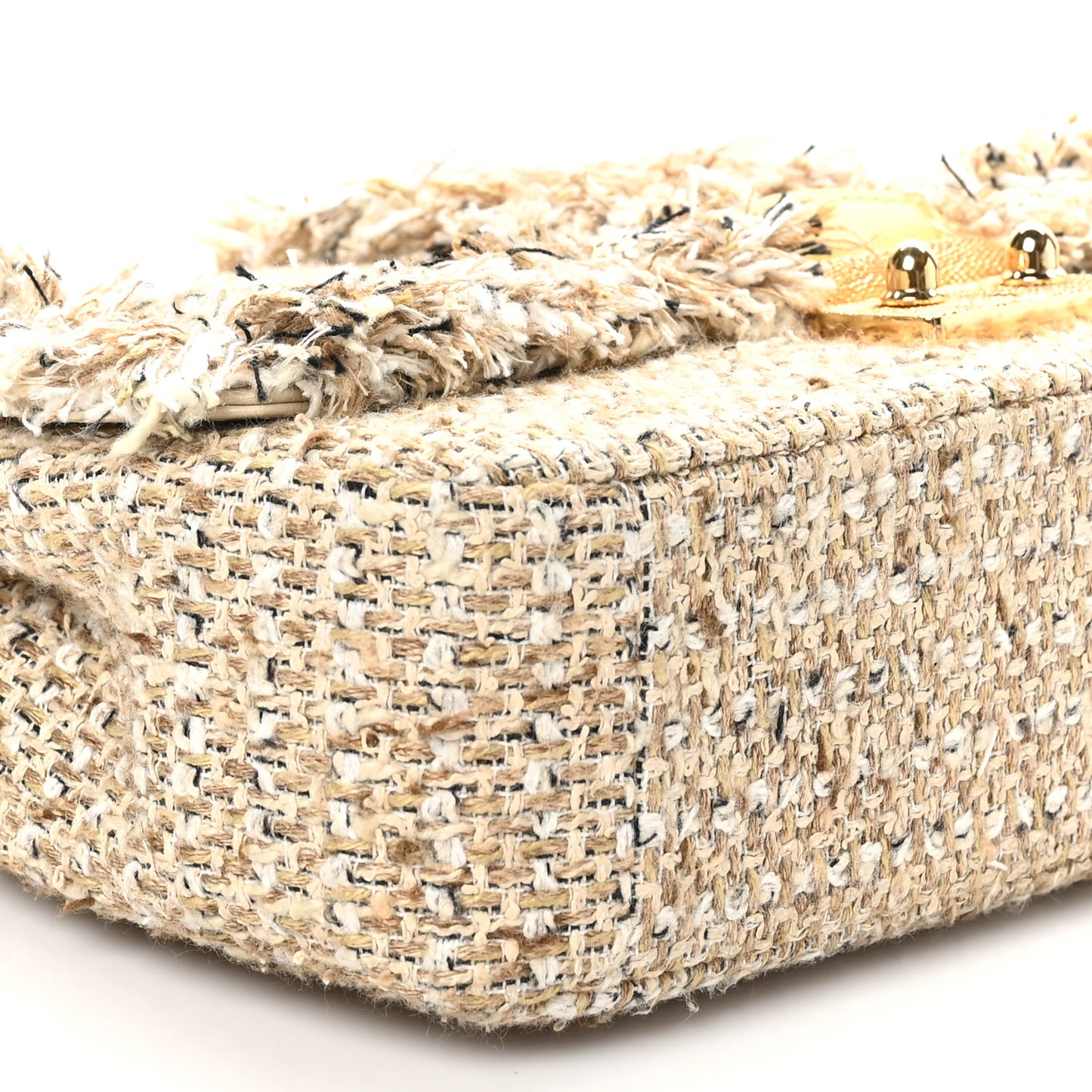 Tweed Medium Miss Dior Flap Beige