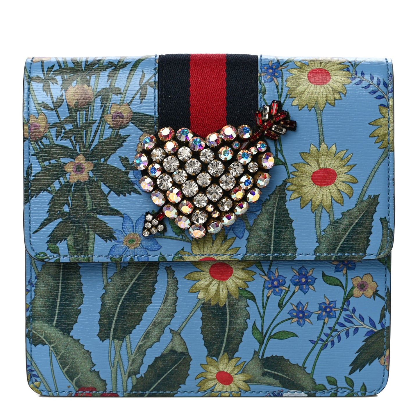 Calfskin Web New Flora Crystal Heart Totem Azure