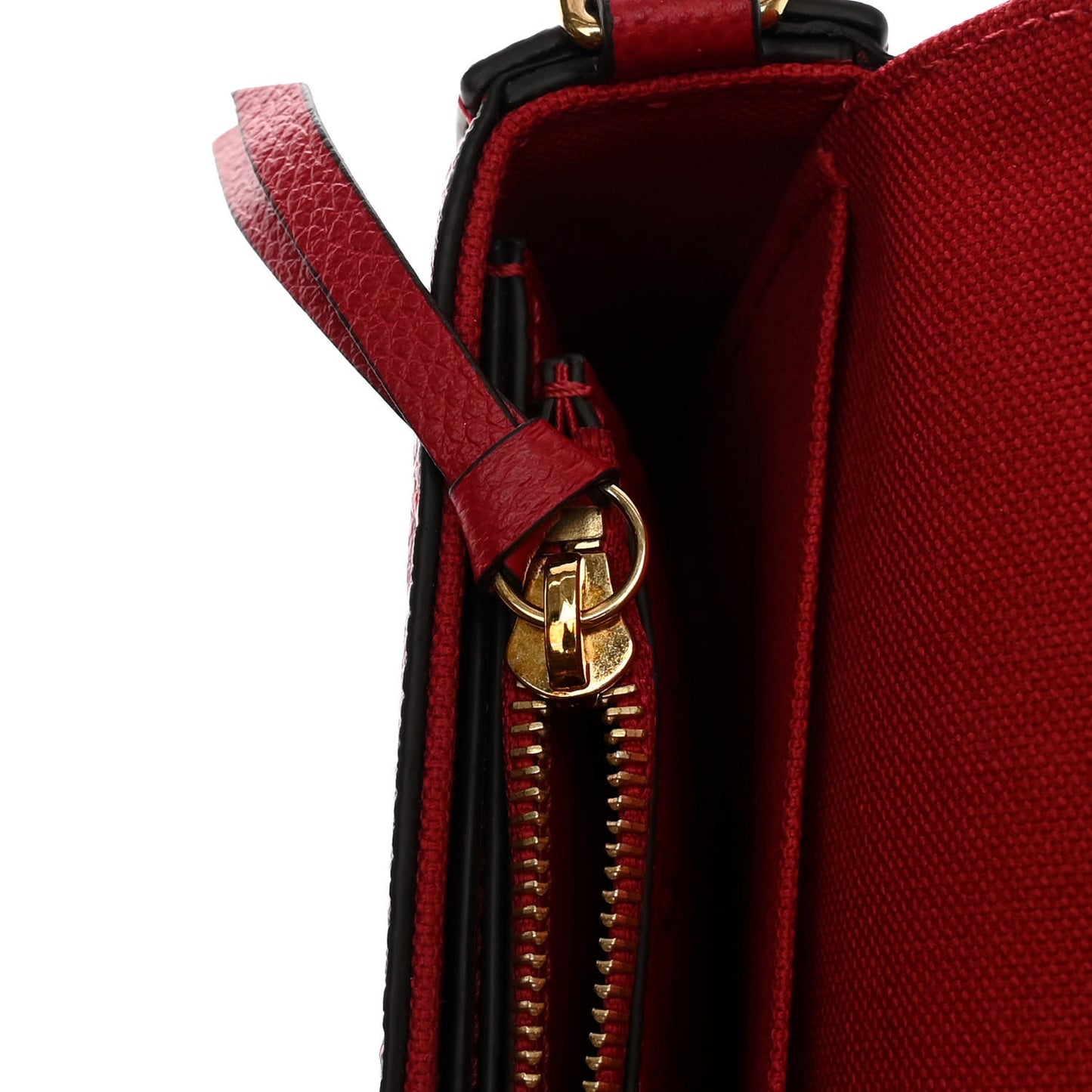 Empreinte Pochette Felicie Chain Wallet Scarlet