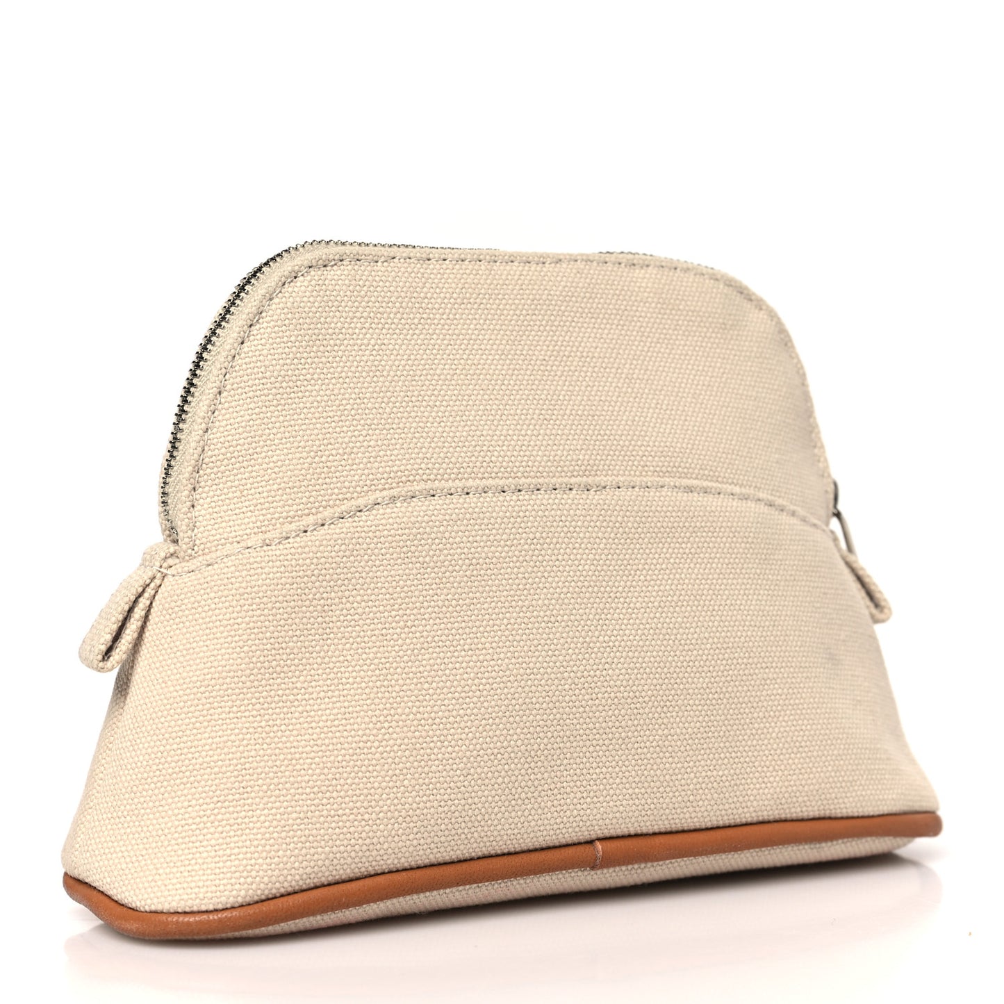 Cotton Canvas Mini Mini Bolide Travel Cosmetic Pouch Natural