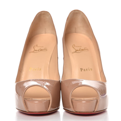 Christian Louboutin Patent Very Prive 120 Pumps 36 Nude 2 of 14