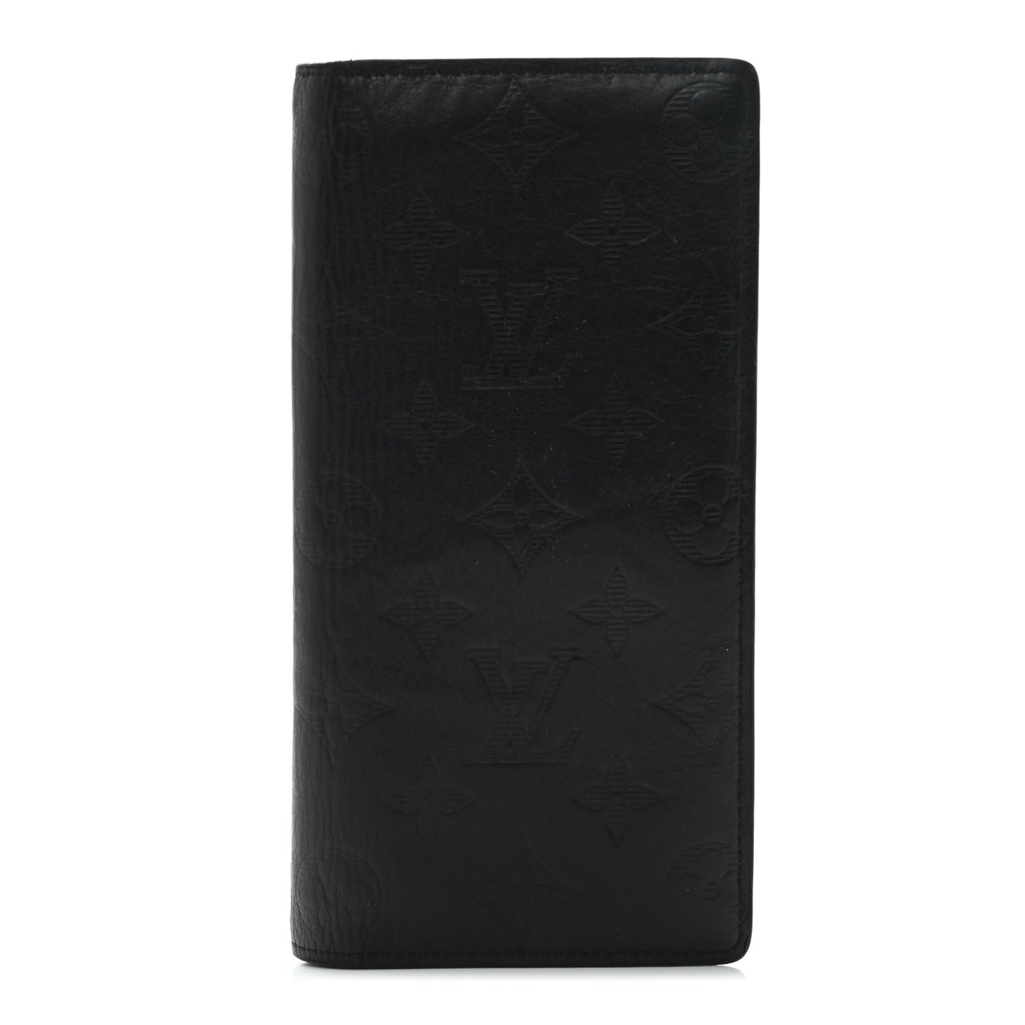 Calfskin Monogram Shadow Brazza Wallet Black
