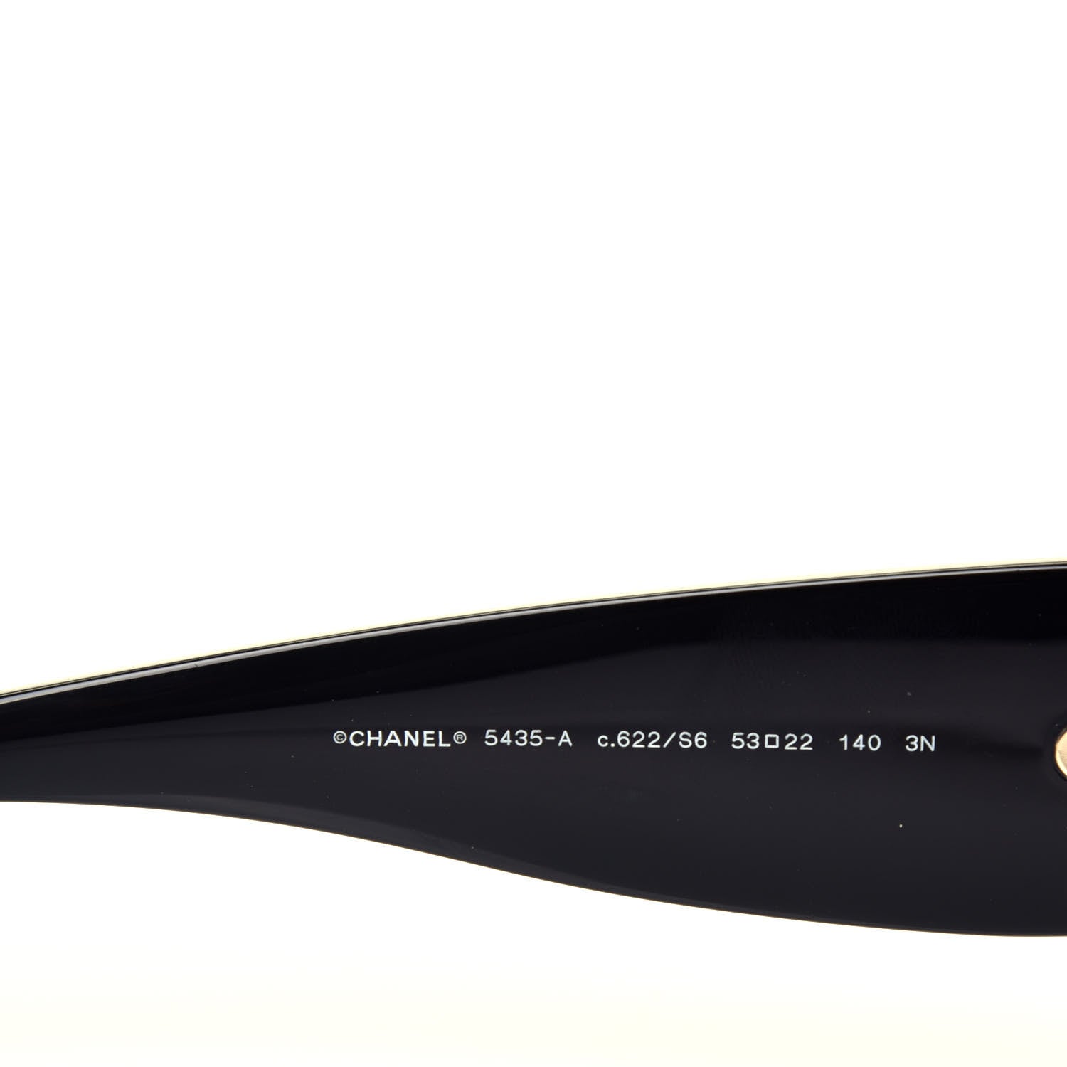 Chanel Acetate Rectangle Sunglasses 5435 Black 5 of 7