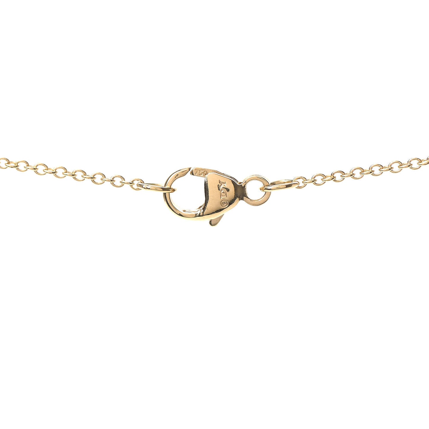 18K Yellow Gold Diamond Le Petit Coeur Heart Pendant Necklace