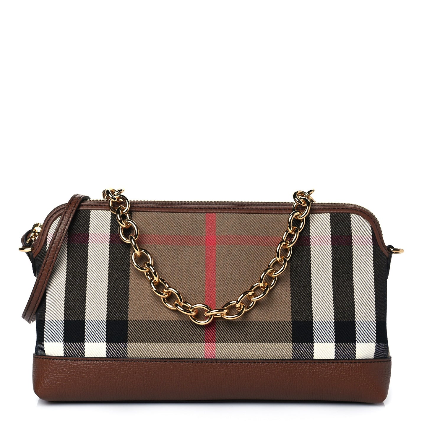 Derby House Check Abingdon Convertible Clutch Tan