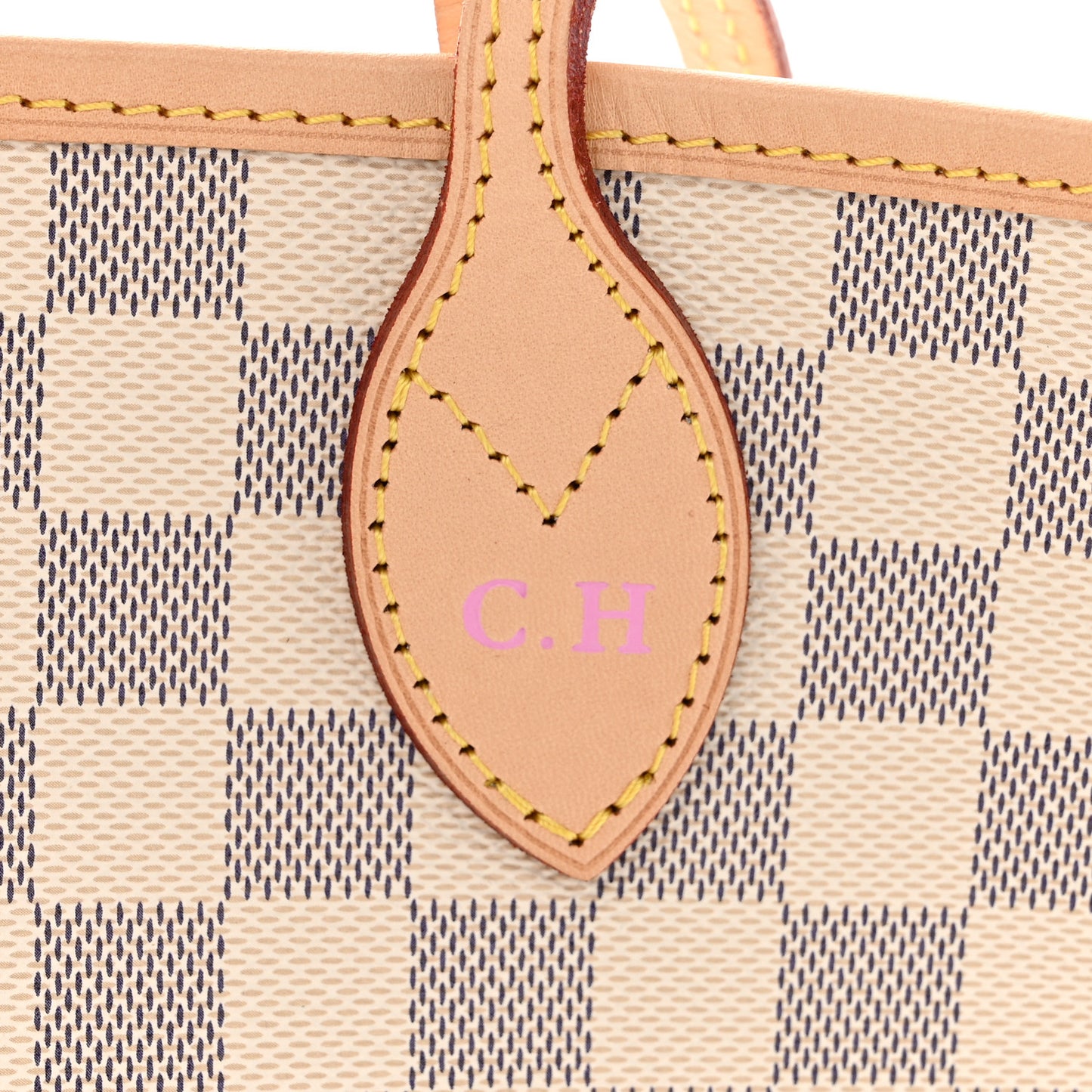 LOUIS VUITTON Damier Azur Neo Neverfull MM Rose Ballerine