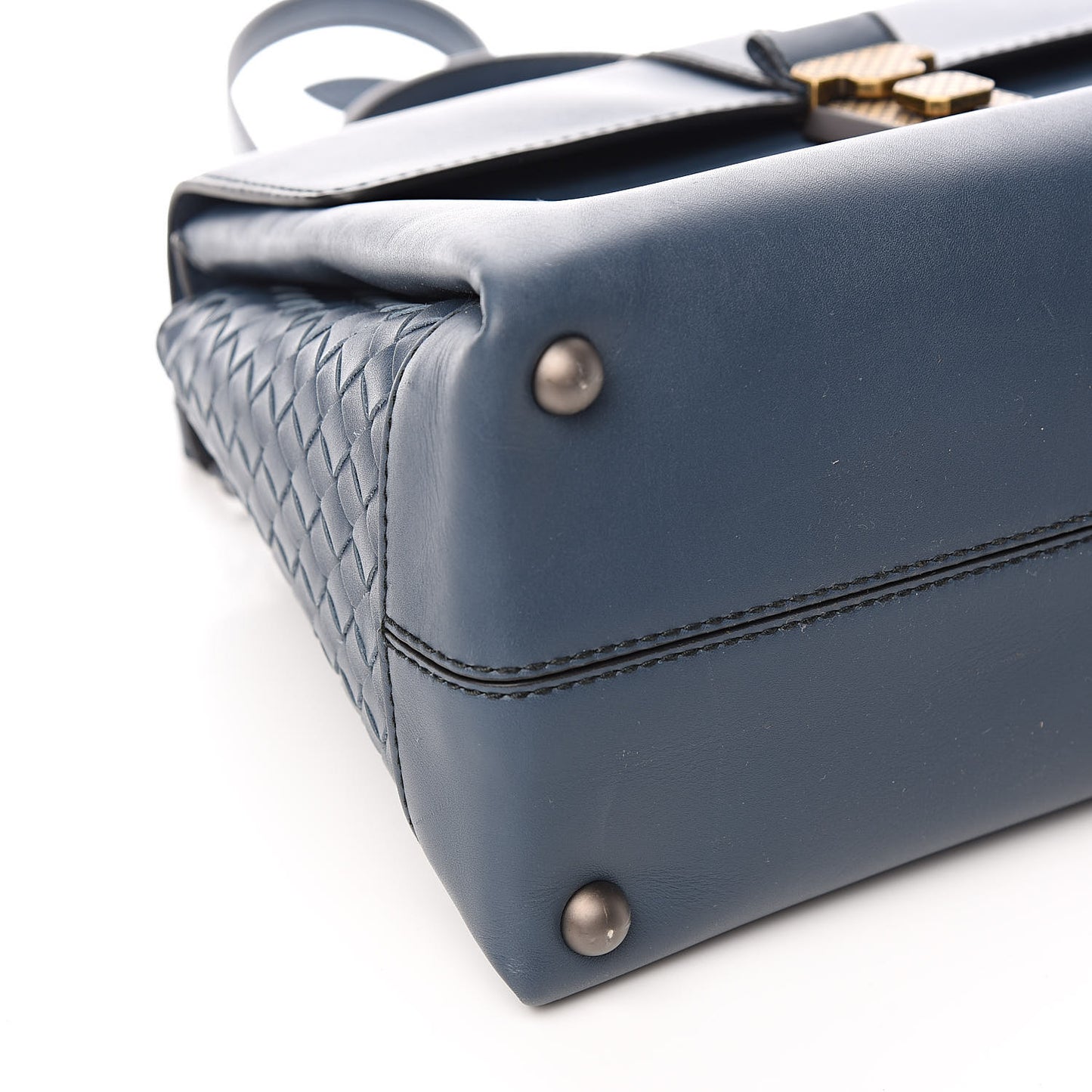 Nappa Medium Piazza Bag Denim