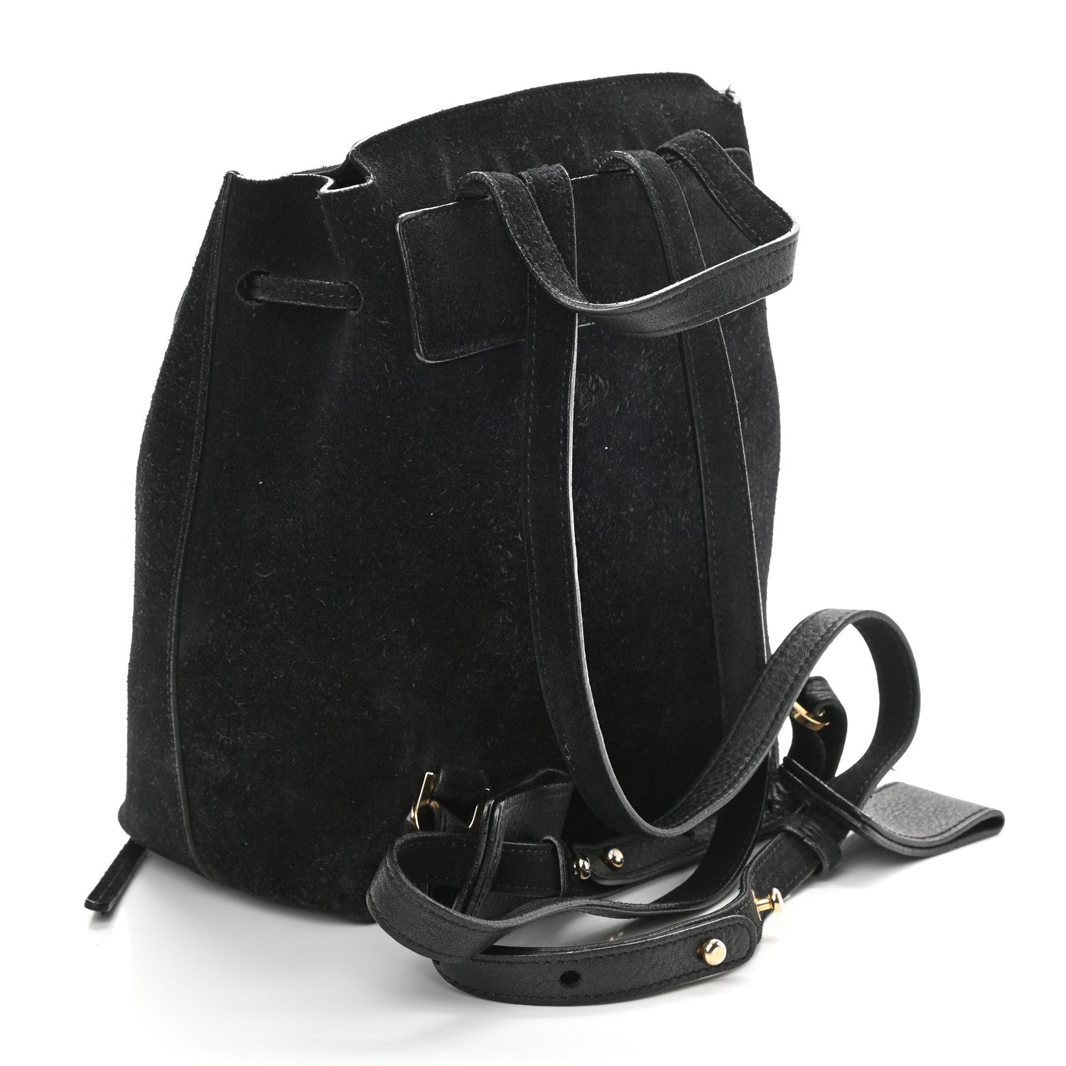 Mansur Gavriel Suede Backpack Black 3 of 10