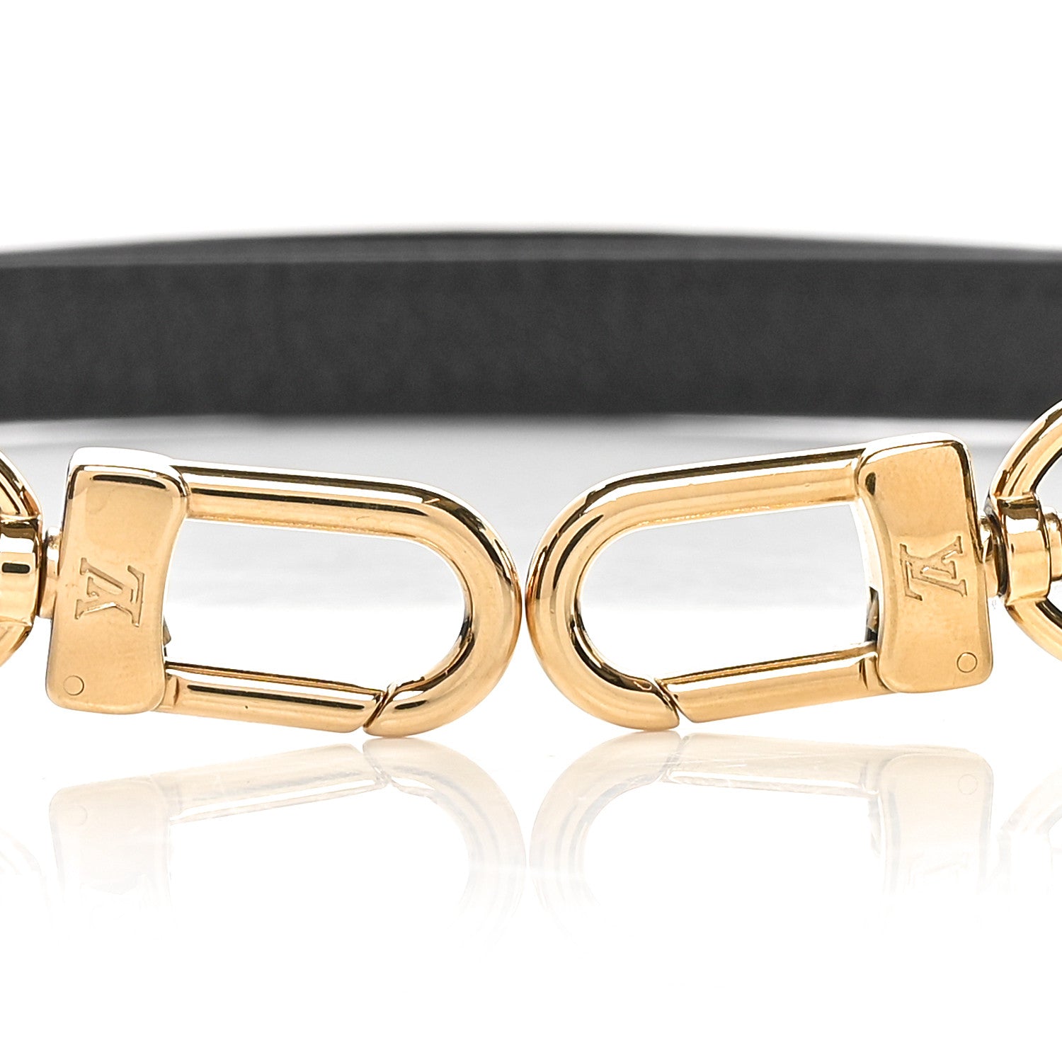 Louis Vuitton Calfskin Buci Shoulder Strap Black 4 of 4