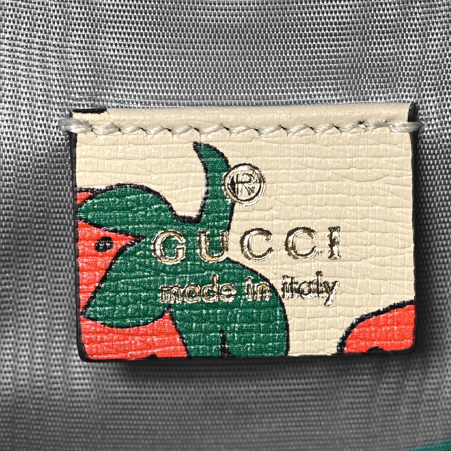 Gucci Calfskin Strawberry Print Mini Zumi Shoulder Bag Ivory Red 6 of 13