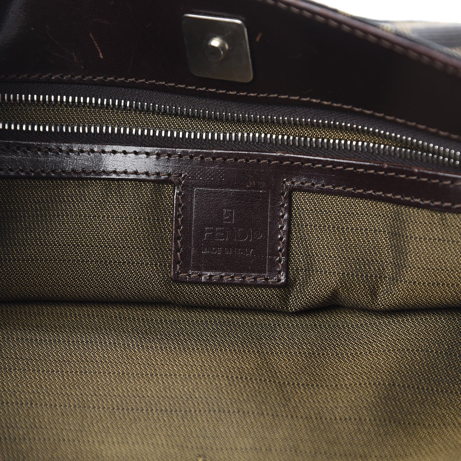 Fendi Zucca Shoulder Bag Tobacco 7 of 16