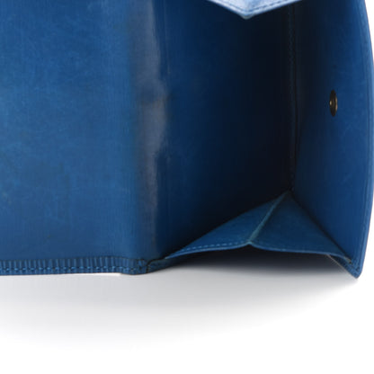 Louis Vuitton Epi Elise Wallet Cyan 5 of 8