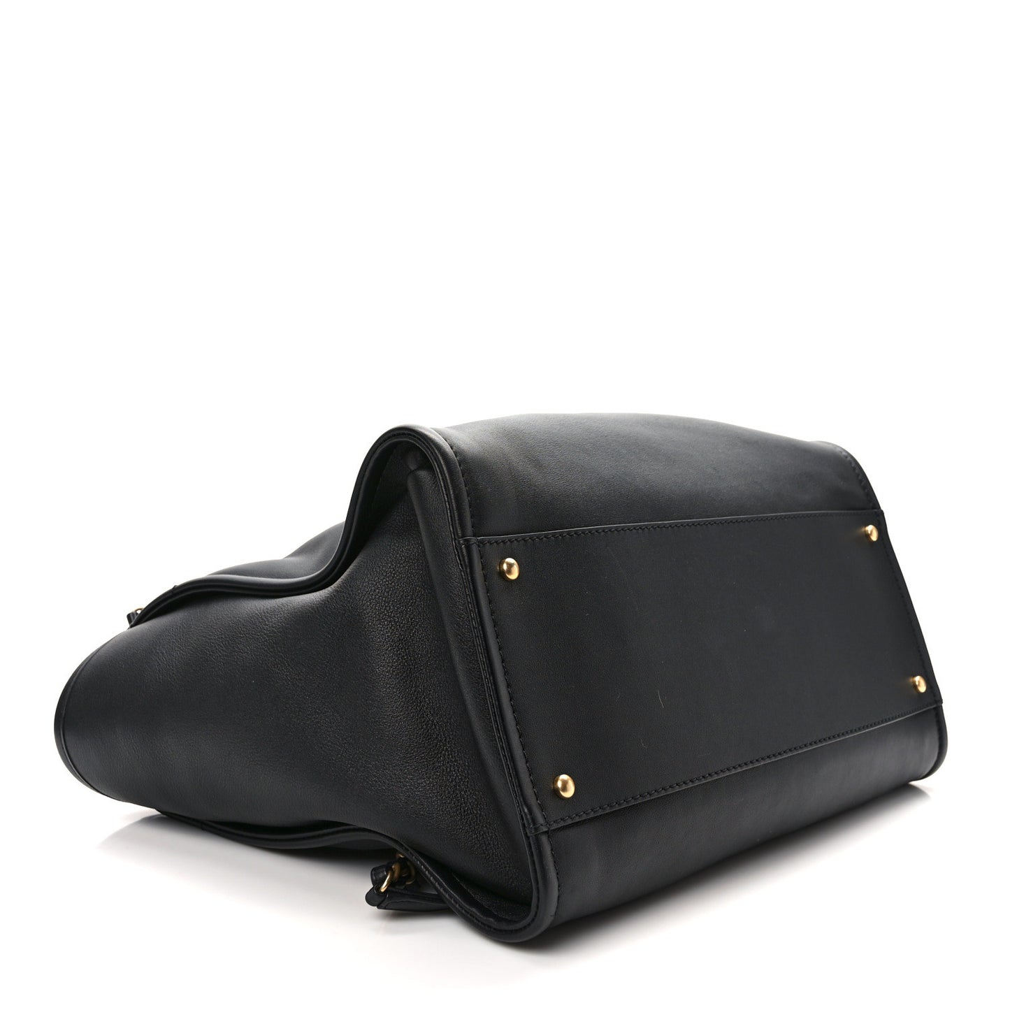 Calfskin Medium Deauville Tote Black Multicolor