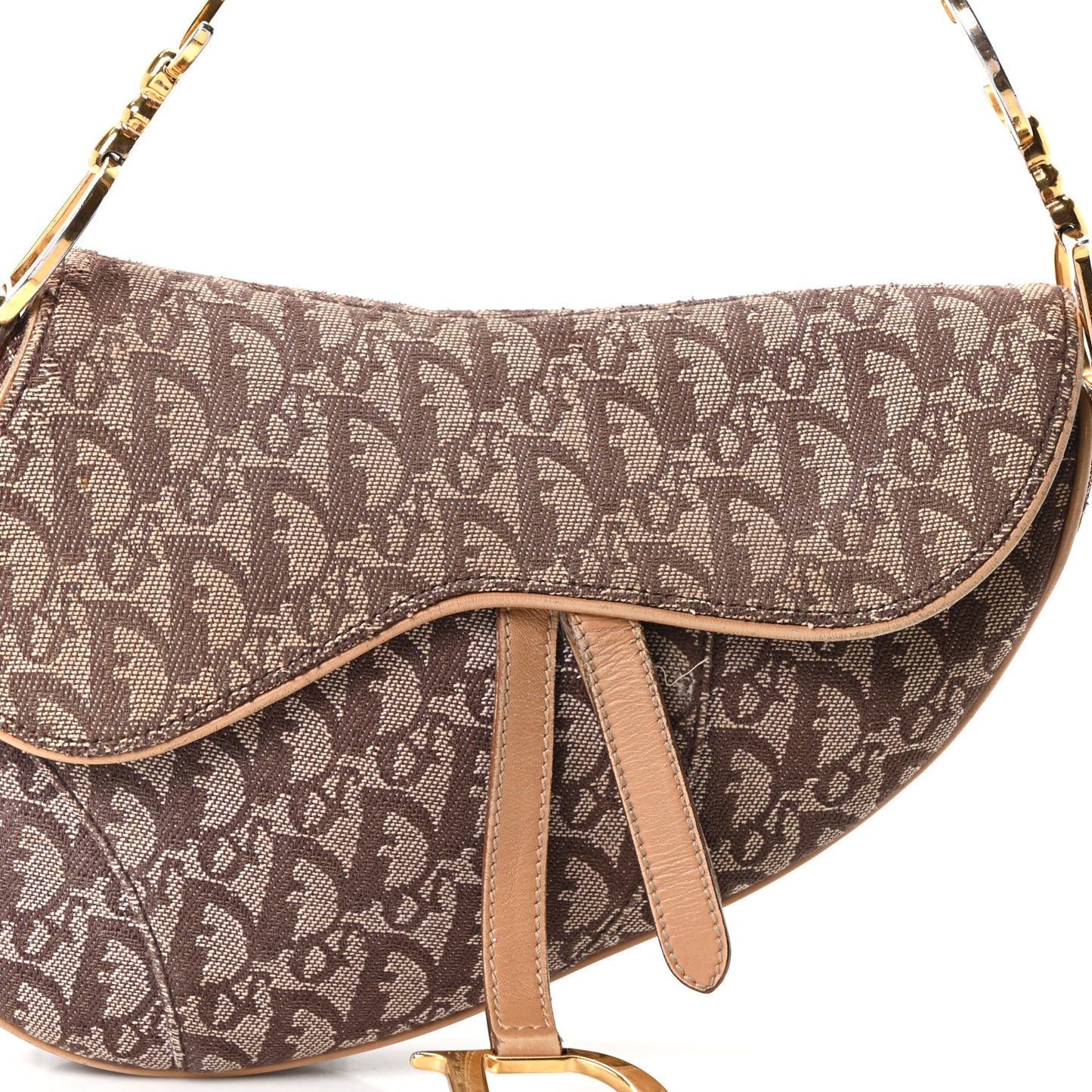 Monogram Saddle Bag Brown
