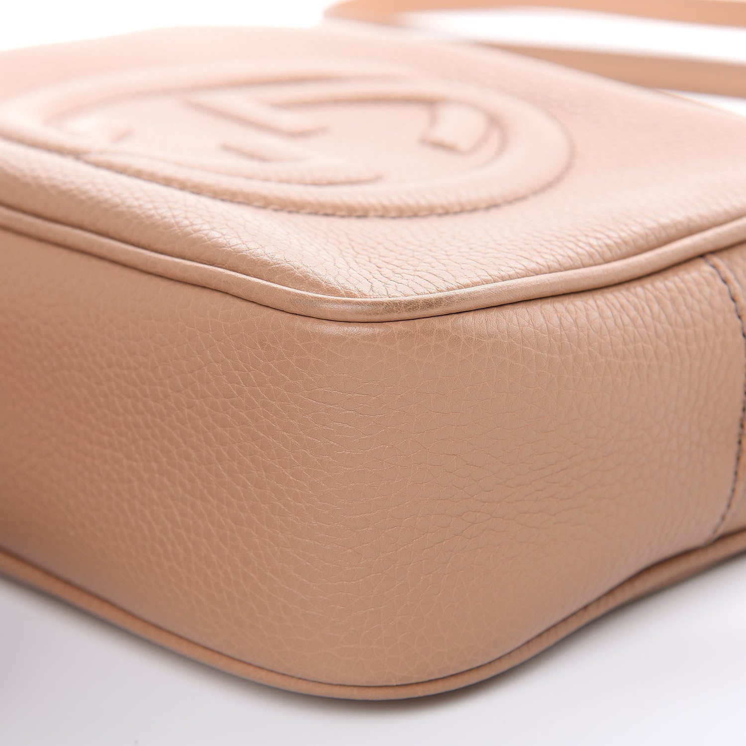 Gucci Pebbled Calfskin Small Soho Disco Bag Rose Beige 9 of 11