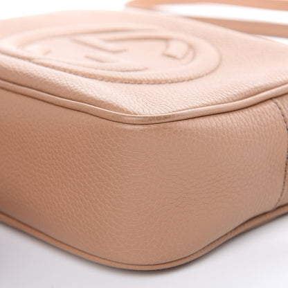 Gucci Pebbled Calfskin Small Soho Disco Bag Rose Beige 9 of 11
