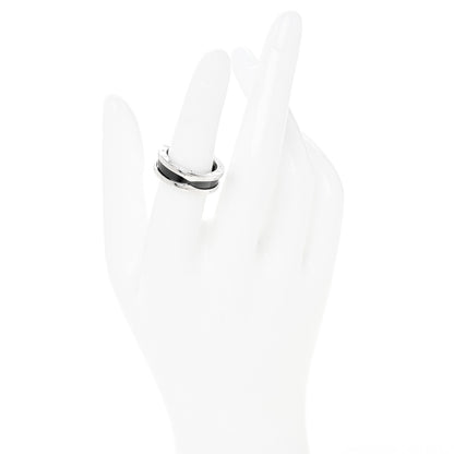 Bulgari Sterling Silver Ceramic Save The Children One-Band Ring 52 6 2 of 7