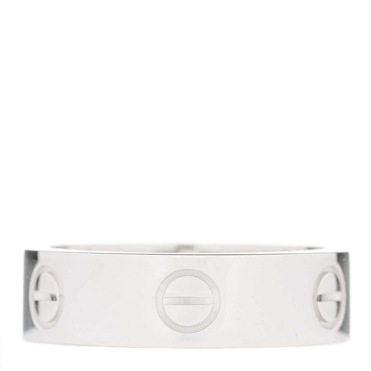 18K White Gold 5.5mm LOVE Ring 57 8