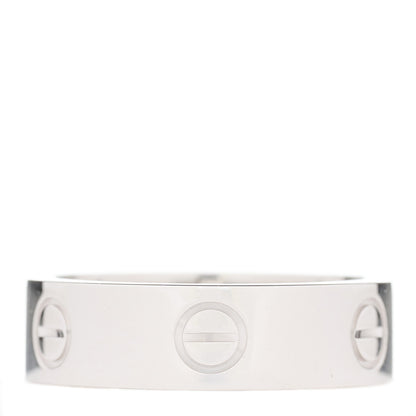 Cartier 18K White Gold 5.5mm LOVE Ring 57 8 4 of 5