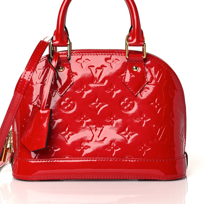 Louis Vuitton Vernis Alma BB Cherry 7 of 9