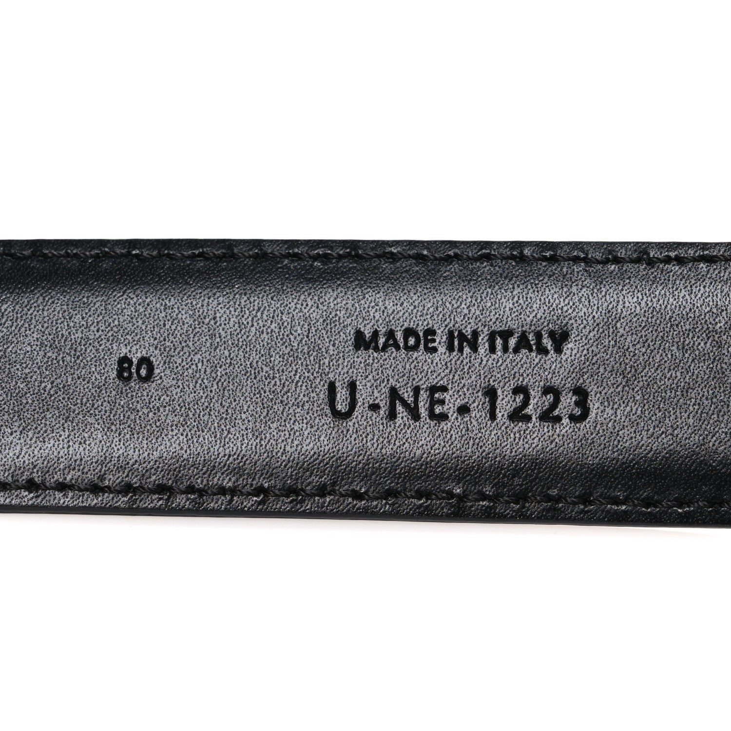 Celine Box Calfskin Medium 25mm Triomphe Belt 80 32 Black 6 of 6