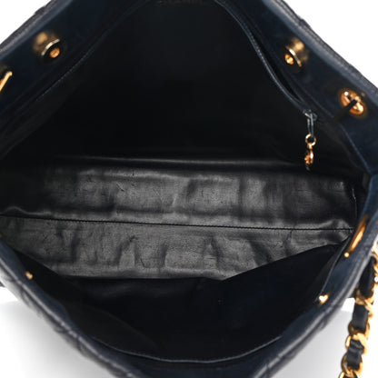 Chanel Lambskin Quilted Shoulder Bag Navy 5 of 21