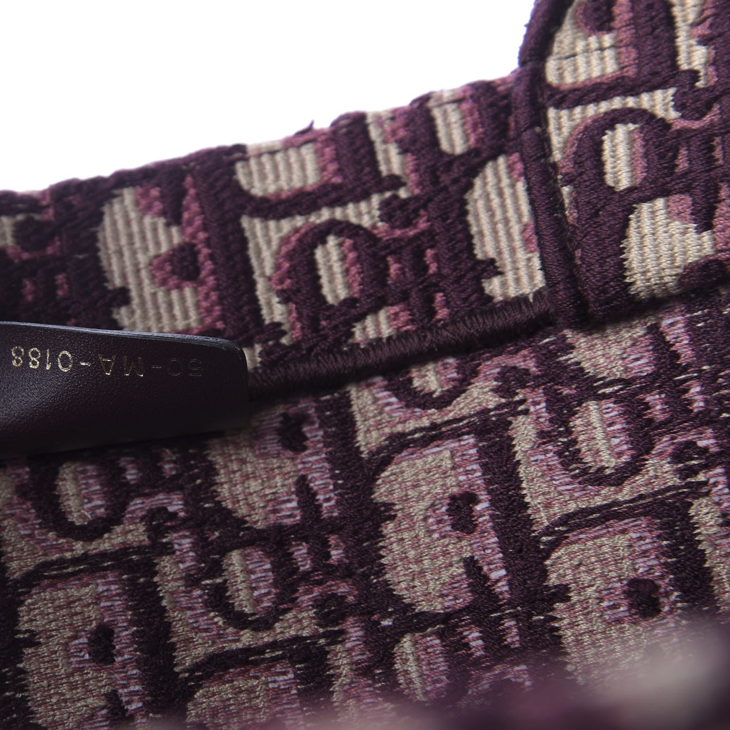 Christian Dior Oblique Large Book Tote Burgundy Multicolor 9 of 9