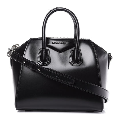 Givenchy Shiny Lord Calfskin Mini Antigona Black 1 of 9