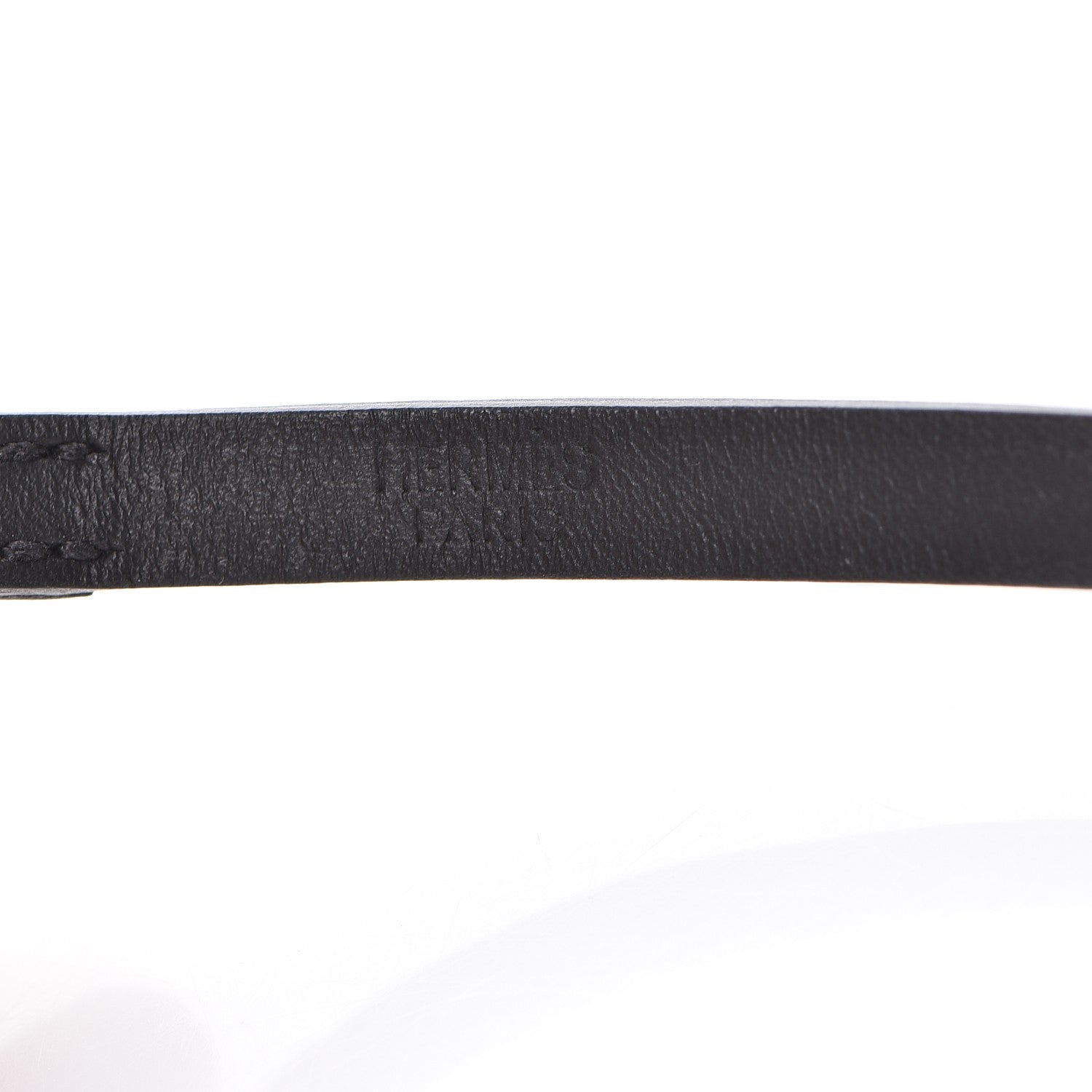 Hermes Chamonix Hapi 3MM Triple Tour Wrap Bracelet L Black 6 of 7