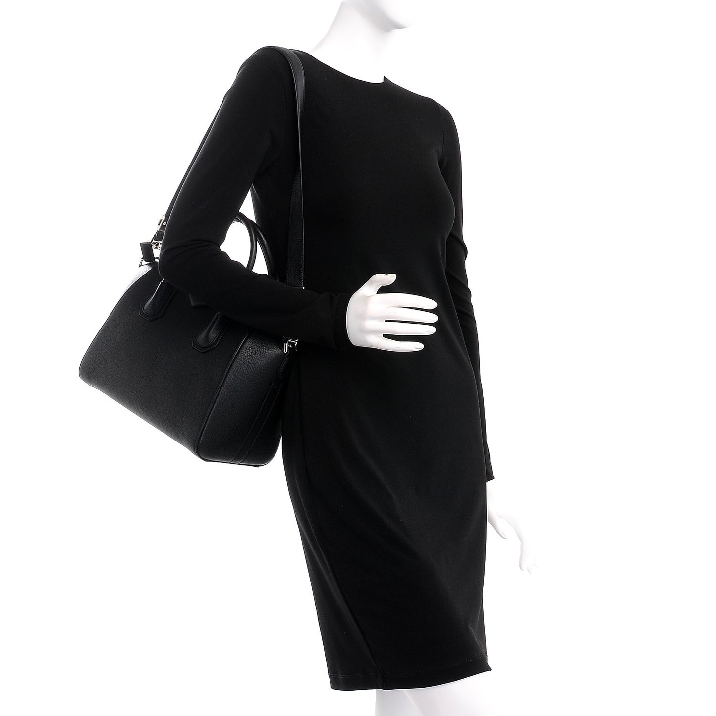 Sugar Goatskin Small Antigona Black