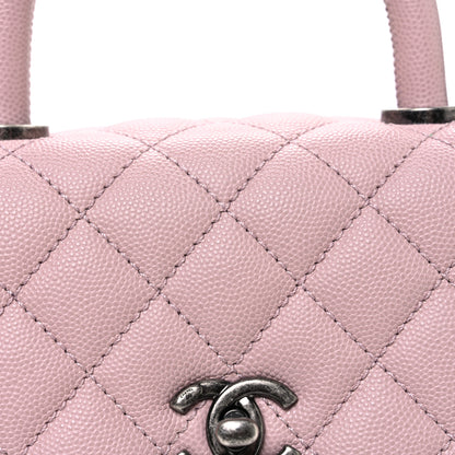 Chanel Caviar Quilted Mini Coco Handle Flap Pink 8 of 10