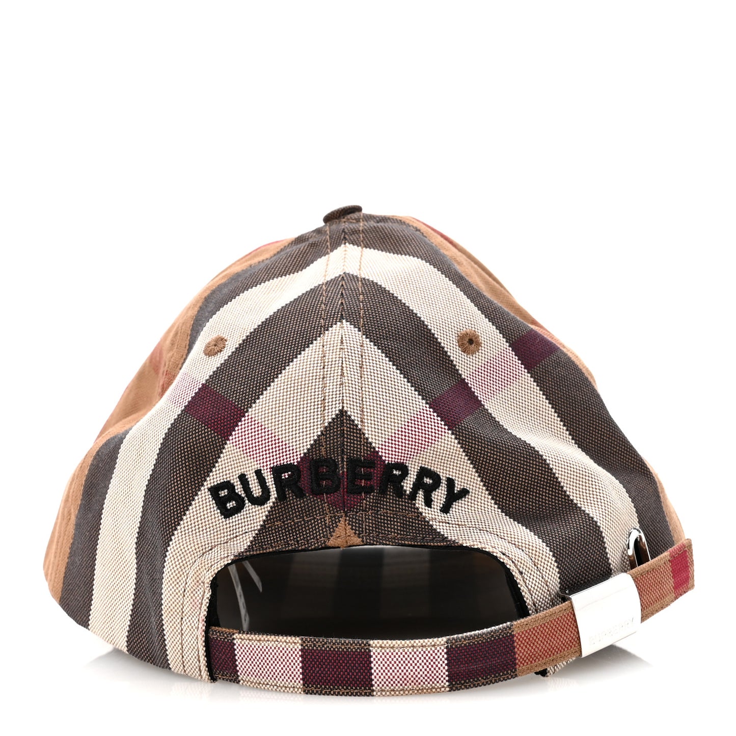 Cotton Check Baseball Cap XL Dark Birch Brown
