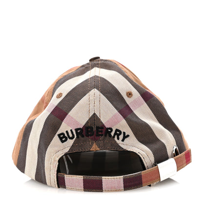Burberry Cotton Check Baseball Cap XL Dark Birch Brown 6 of 8