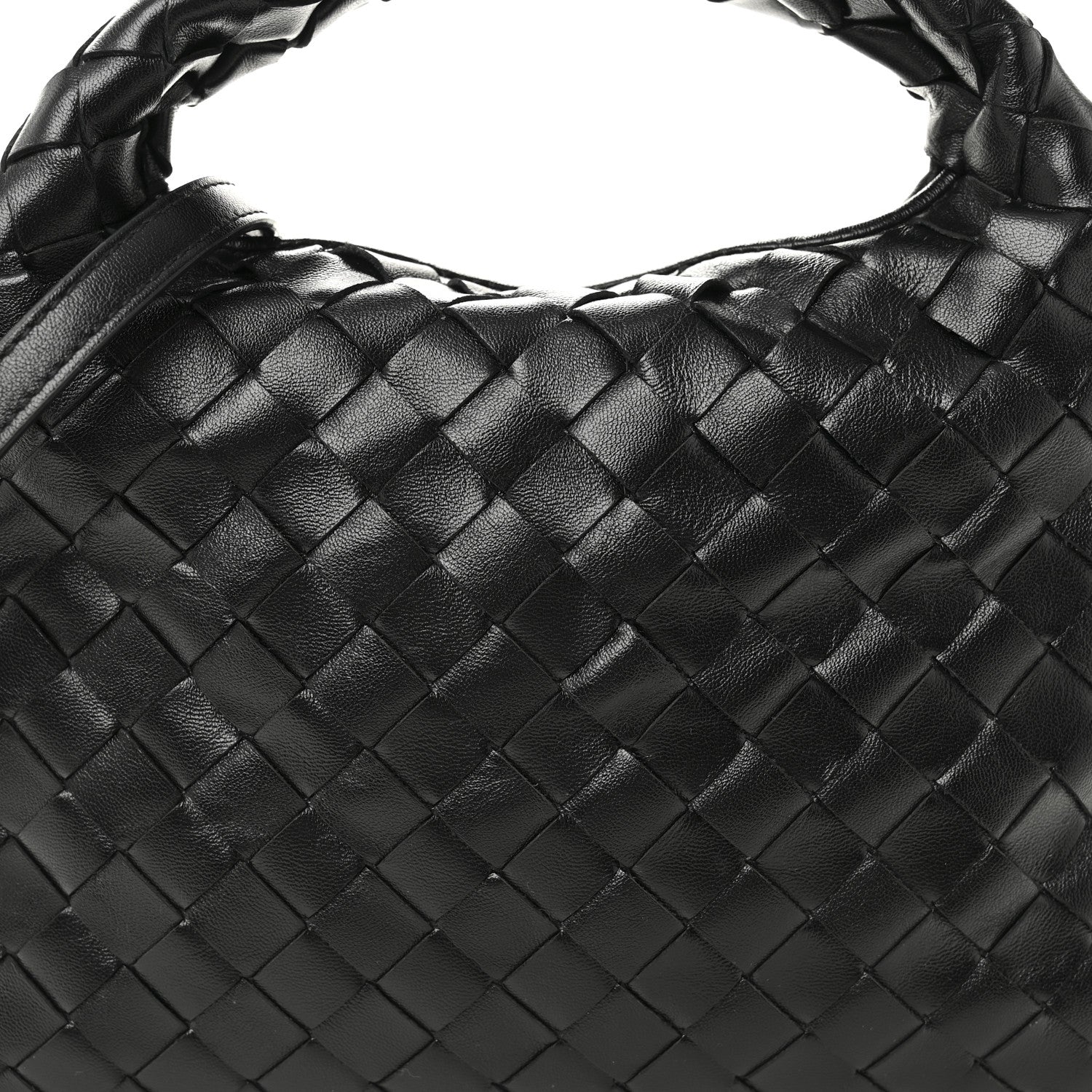 Bottega Veneta Calfskin Intrecciato Mini Hop Black 8 of 10