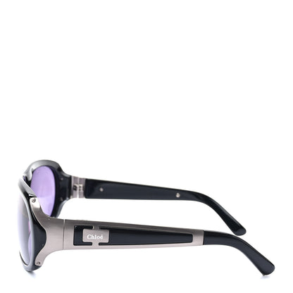 Chloe Acetate Metal Sunglasses Black 3 of 7