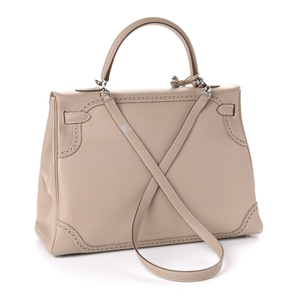 Hermes Swift Grain d'H Ghillies Kelly 35 Argile 3 of 10