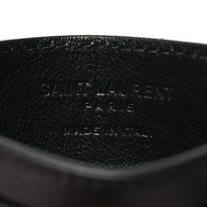 Saint Laurent Lambskin Carre Quilted Gaby Card Case Black 8 of 10